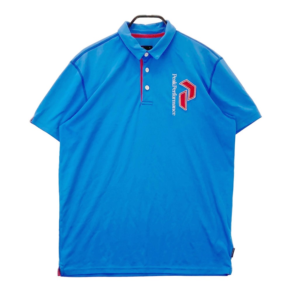 PEAKPERFORMANCE ピークパフォーマンス 半袖ポロシャツ ブルー系 XL 【中古】ゴルフウェア メンズ