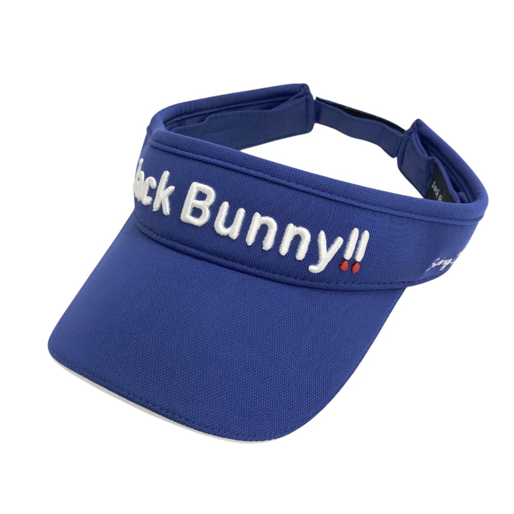 JACK BUNNY!! - 【ジャックバニー】GOLFゴルフ 刺繍 立体3Dロゴ サンバイザー バニー紺×白 Jack Bunny!! 【PREMIUM SALE 30%OFF】Jack by PEARLY GATES