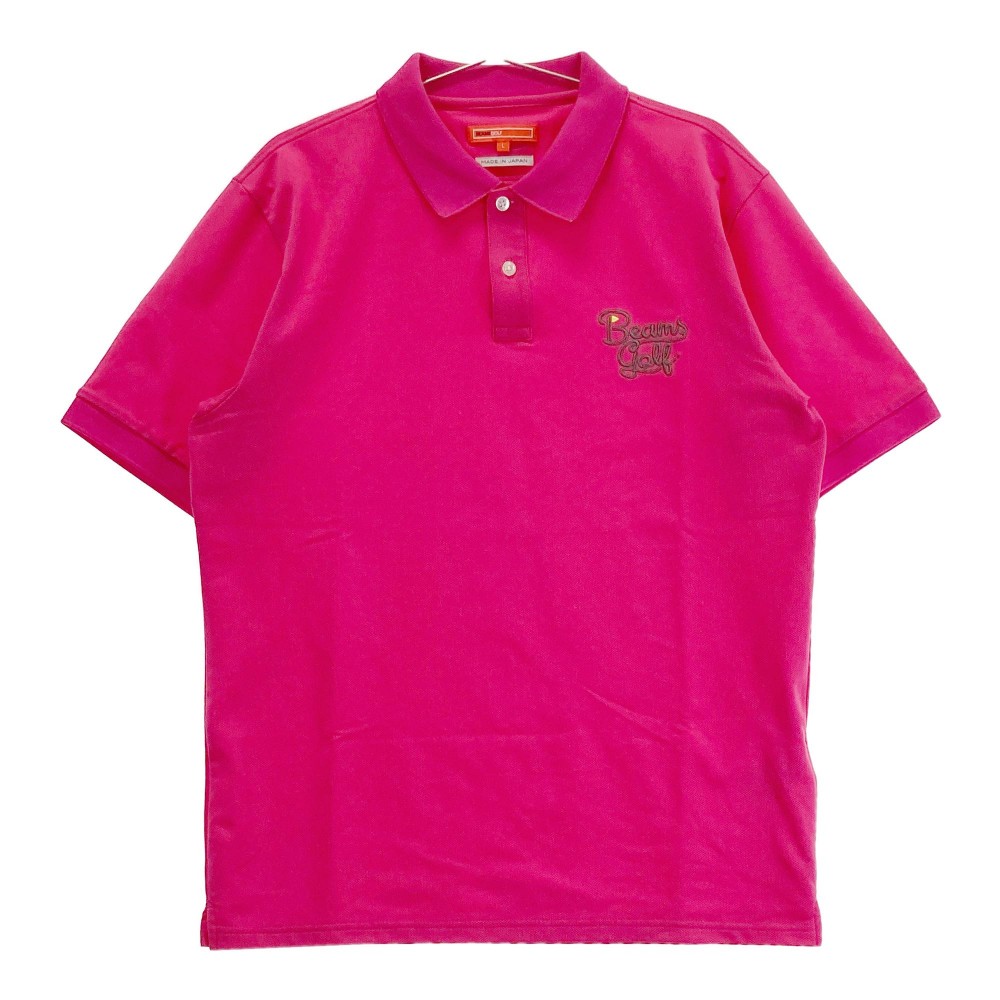 BEAMS GOLF ビームスゴルフ 2022年モデル 半袖ポロシャツ ピンク系 L 【中古】ゴルフウェア メンズ|中古ゴルフウェア通販STST