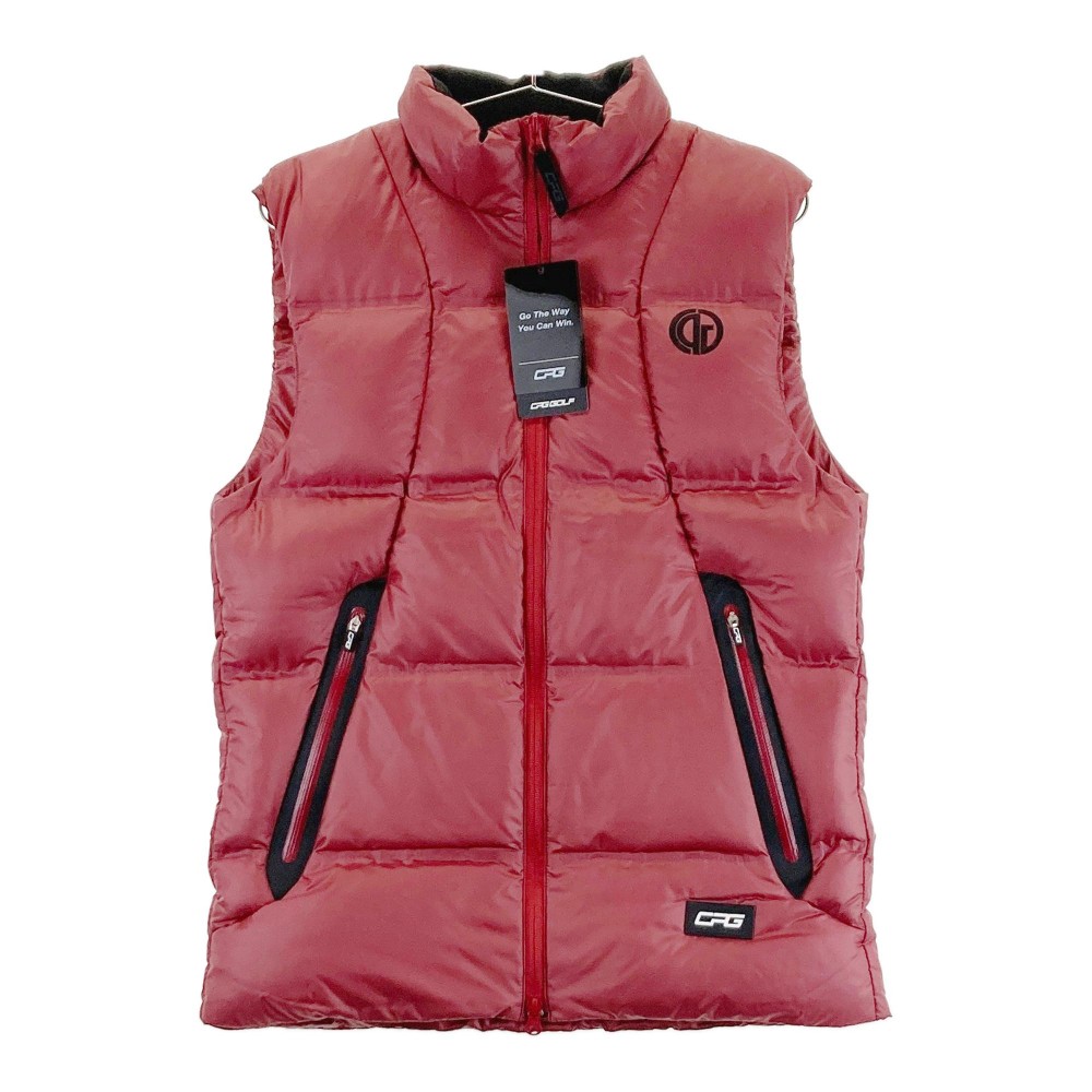 CPG GOLF シーピージーゴルフ ダウンベスト レッド系 M 【中古】ゴルフ