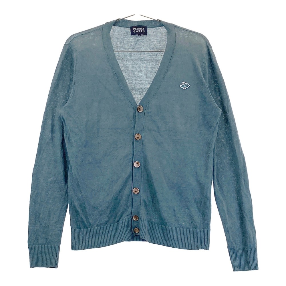 楽天市場】【美品】パーリーゲイツ カーディガン ネイビー×白 ケーブル