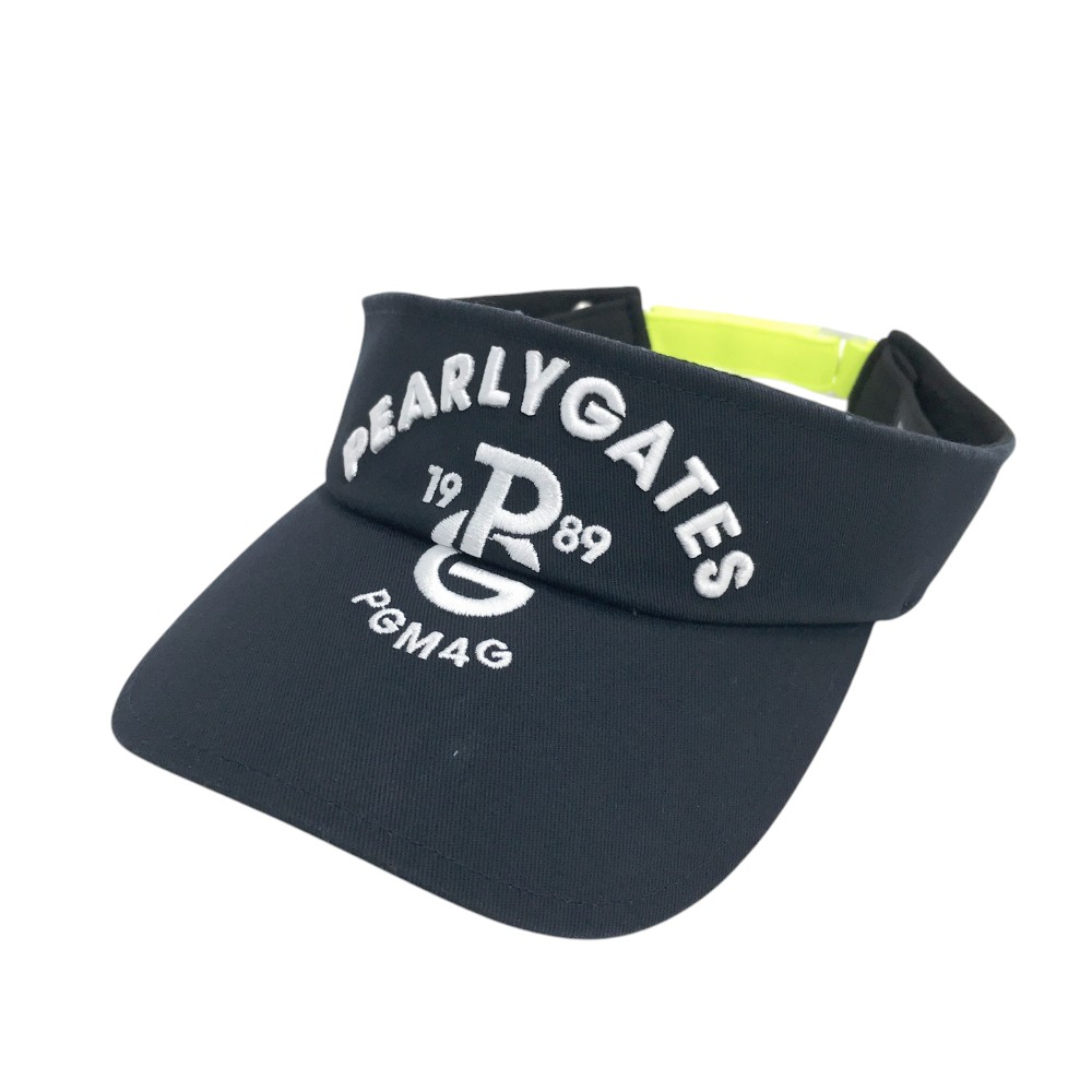PEARLY GATES パーリーゲイツ 30周年 サンバイザー ロゴ ネイビー系 FR 【中古】ゴルフウェア