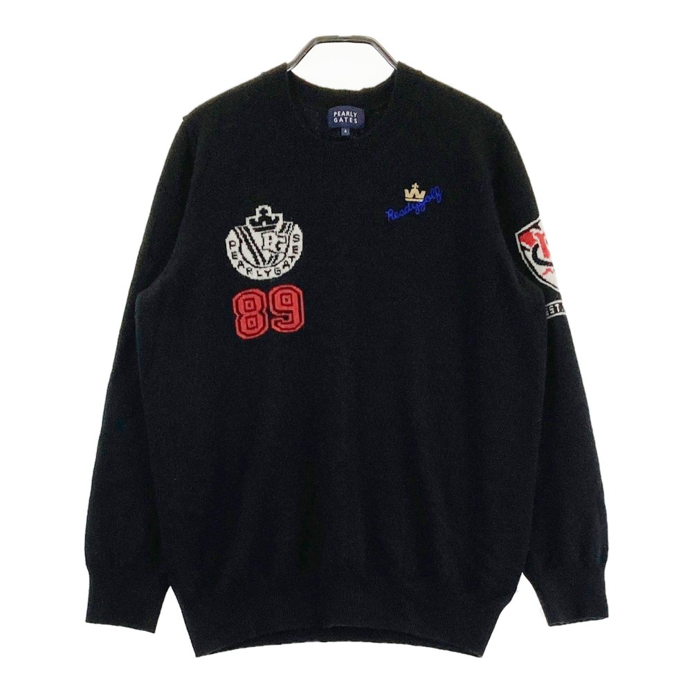 楽天市場】【超美品】パーリーゲイツ セーター ネイビー×白 カシミヤ