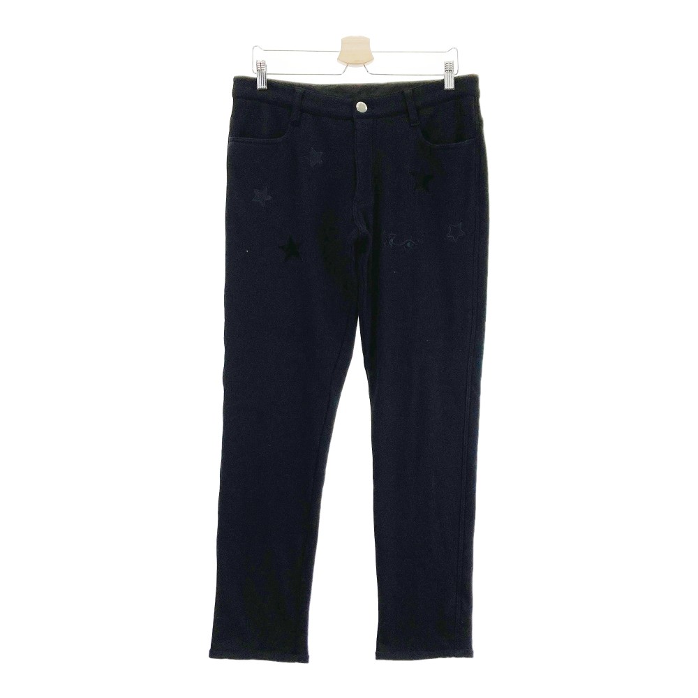 DANCE WITH DRAGON ダンスウィズドラゴン 裏起毛 ストレッチパンツ ブラック系 3 【中古】ゴルフウェア メンズ