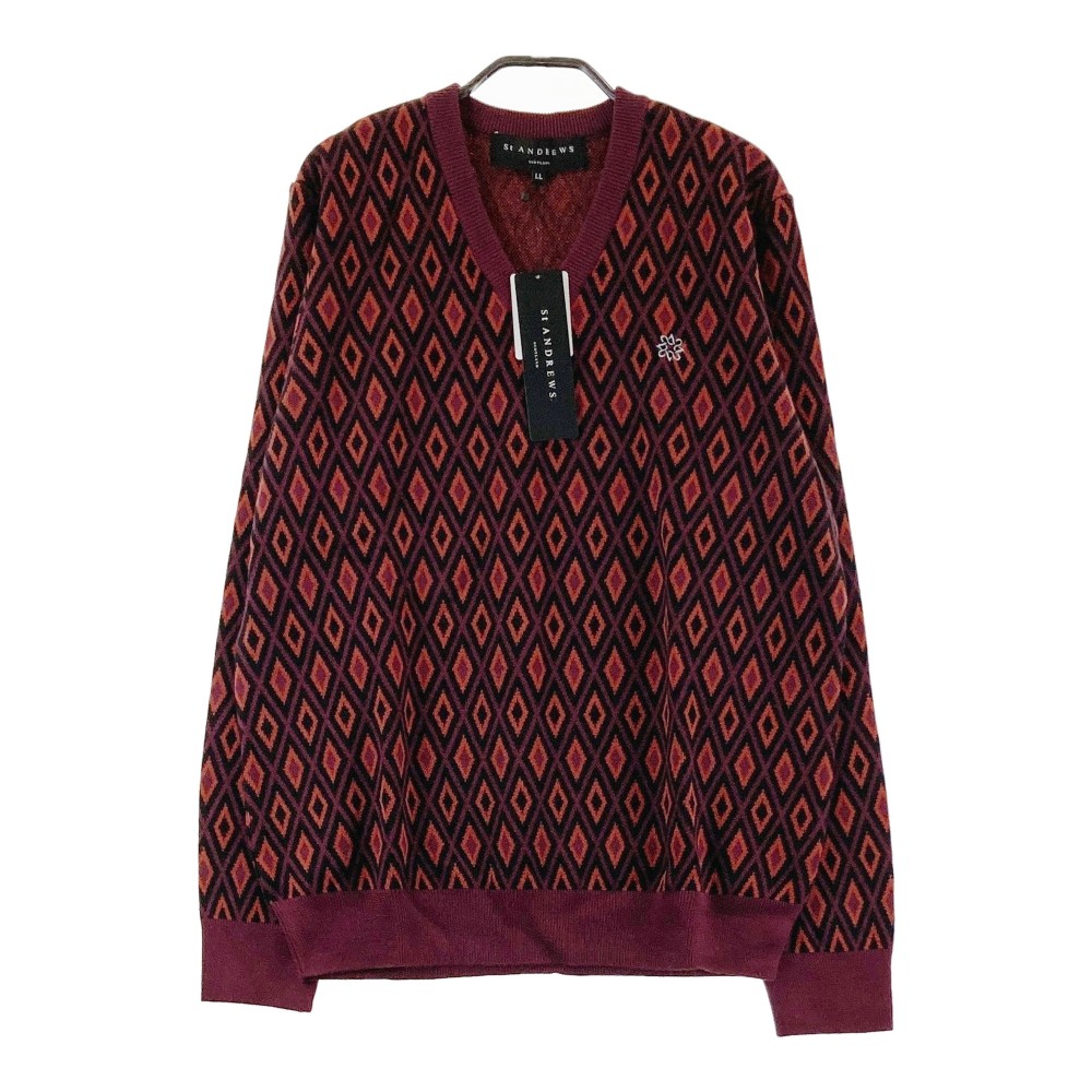 楽天市場】【超美品】セントアンドリュース セーター 黒 ロゴ編み