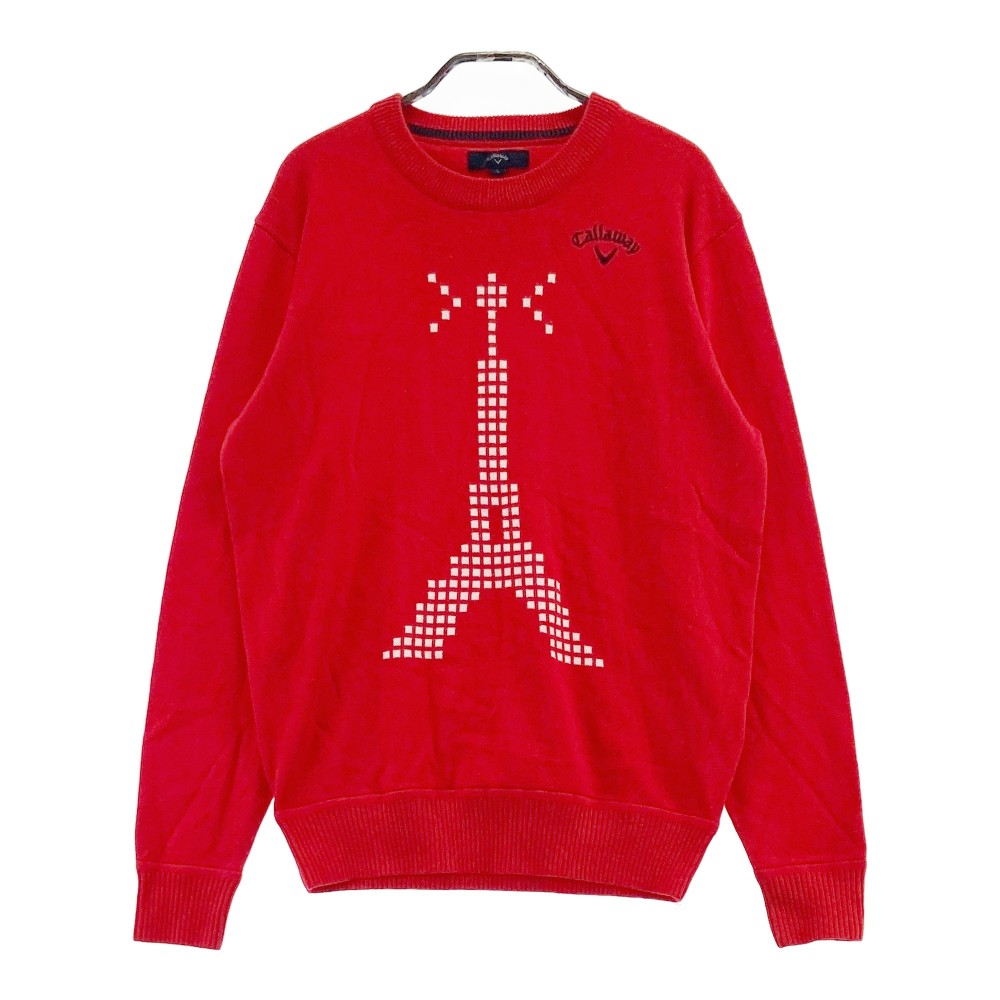 楽天市場】CALLAWAY キャロウェイ Vネック ニットセーター レッド系 L