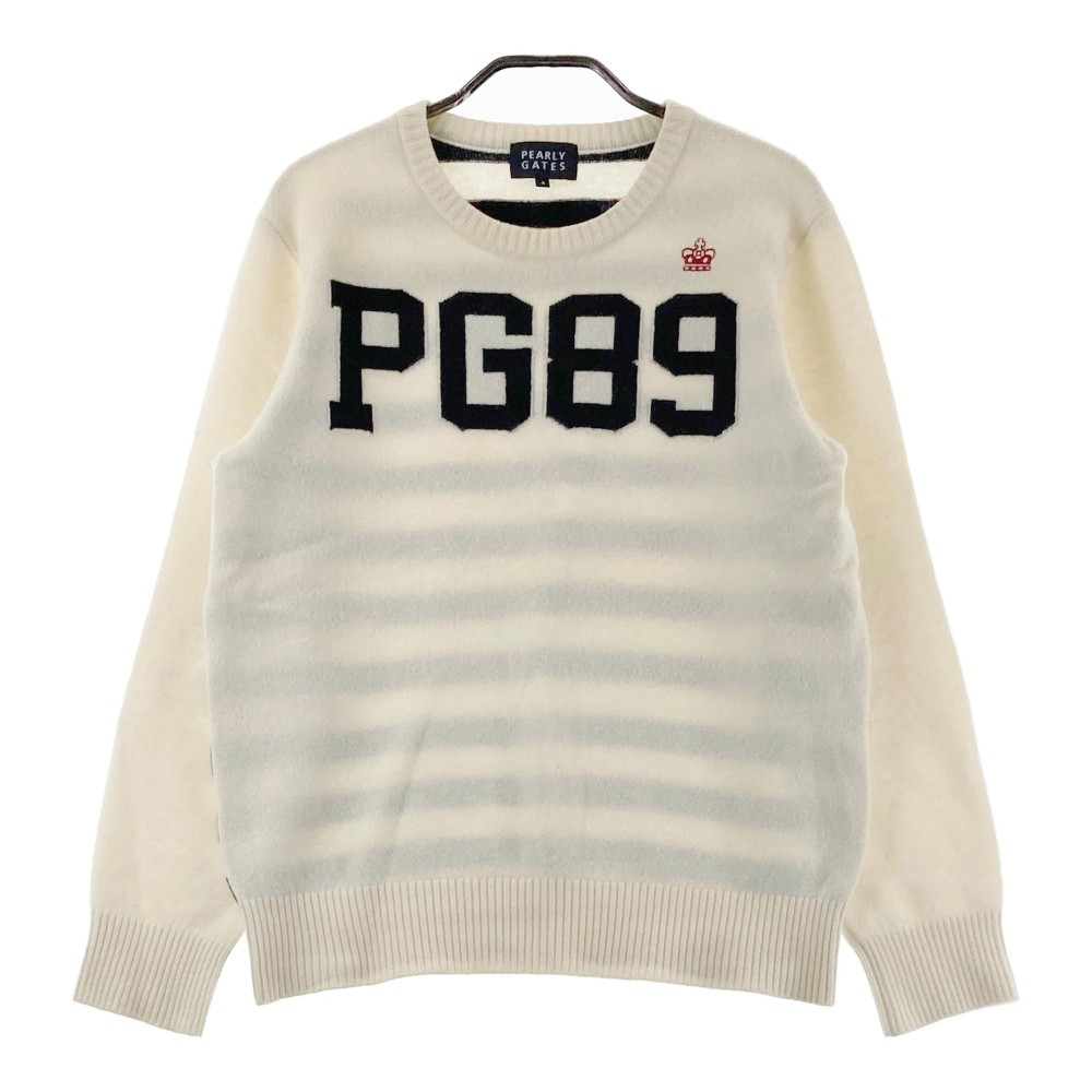 新品☆パーリーゲイツ　セーター　白　　PEARLY GATES　4 Pearly gates パーリーゲイツ ラビット ニット セーター うさぎ 白