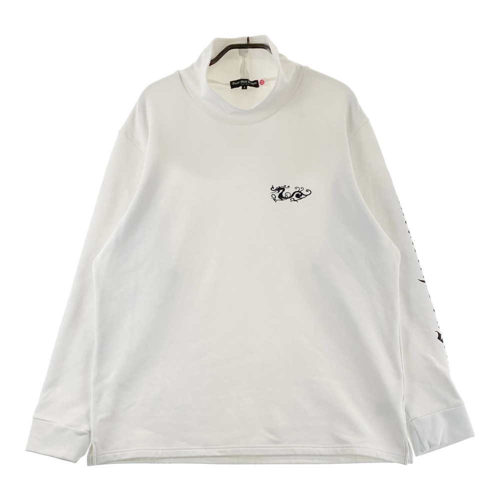 DANCE WITH DRAGON ダンスウィズドラゴン 長袖ハイネックTシャツ ホワイト系 4 【中古】ゴルフウェア メンズ