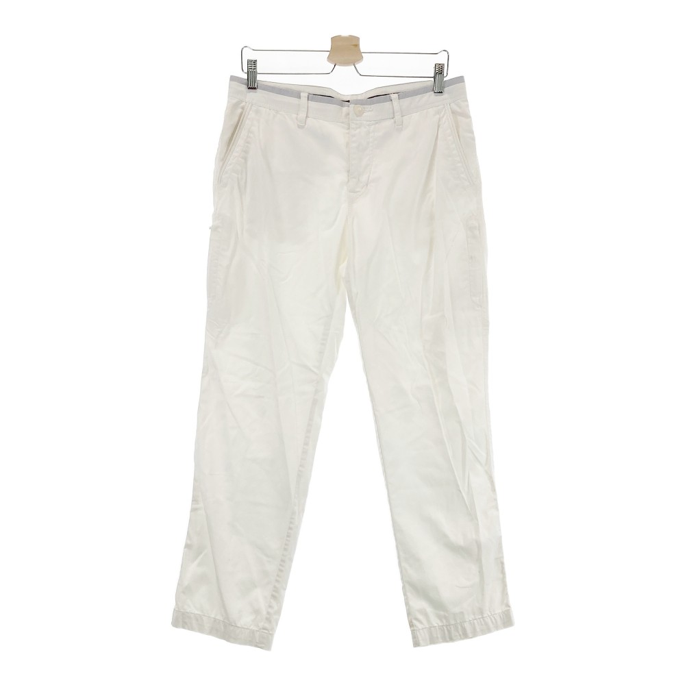 23区GOLF ニジュウサンクゴルフ ストレッチパンツ ホワイト系 82 【中古】ゴルフウェア メンズ