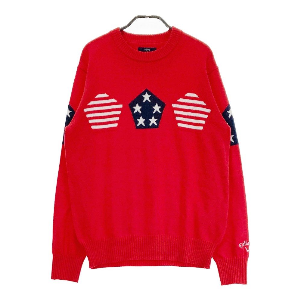 キャロウェイゴルフ　ニット　Lサイズ　レッド 楽天市場】CALLAWAY キャロウェイ Vネック ニットセーター レッド系 L