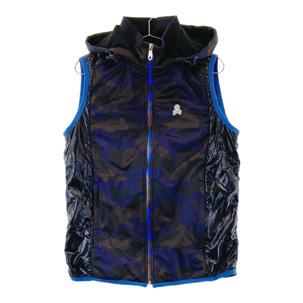 楽天市場】【超美品】マークアンドロナ ベスト ネイビー×グリーン 編み