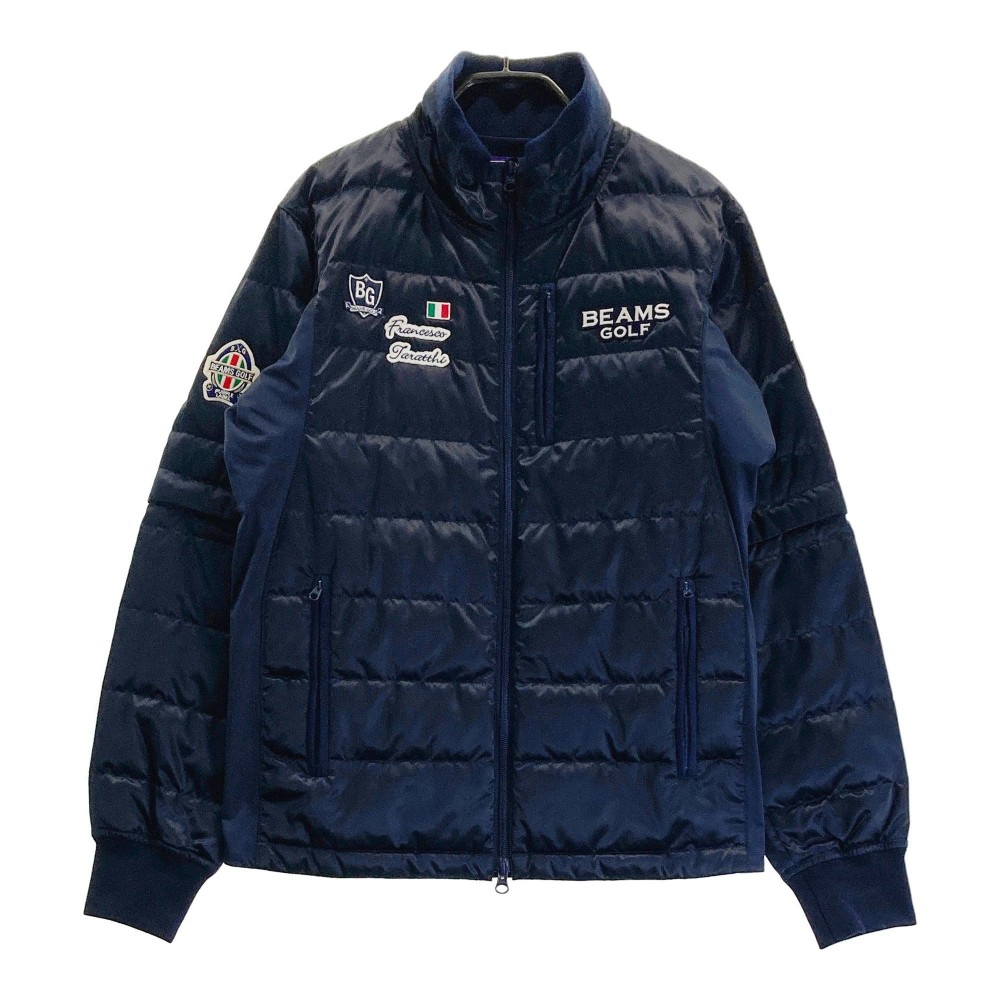 Beams Golf タラッティ 2WAY プレーダウンジャケット（NAV／M） Amazon | [ビームスゴルフ] ブルゾン 〈MEN〉 PURPLE LABEL 2WAY