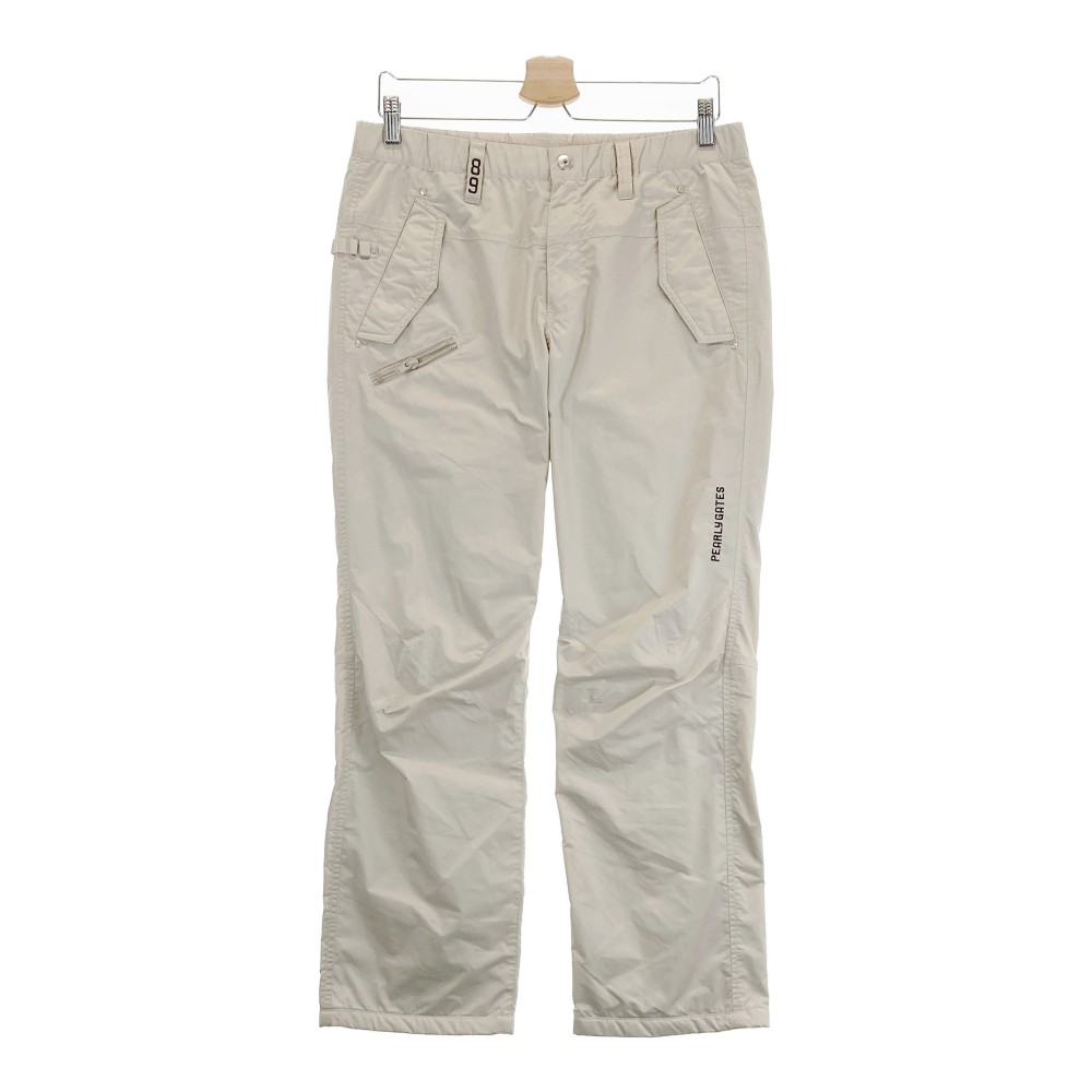 PEARLY GATES パーリーゲイツ 蓄熱 ナイロンパンツ ベージュ系 5 【中古】ゴルフウェア メンズ