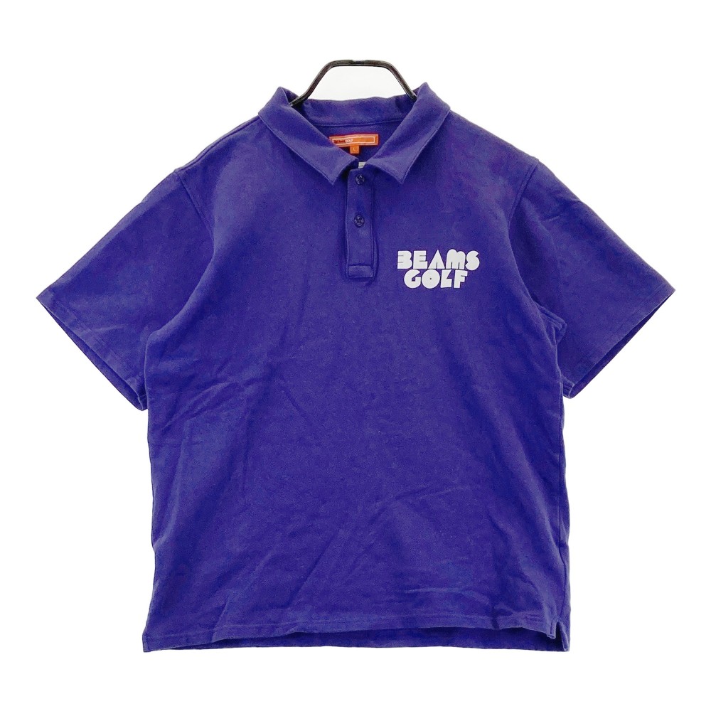 BEAMS GOLF ビームスゴルフ 半袖ポロシャツ ネイビー系 L 【中古】ゴルフウェア メンズ