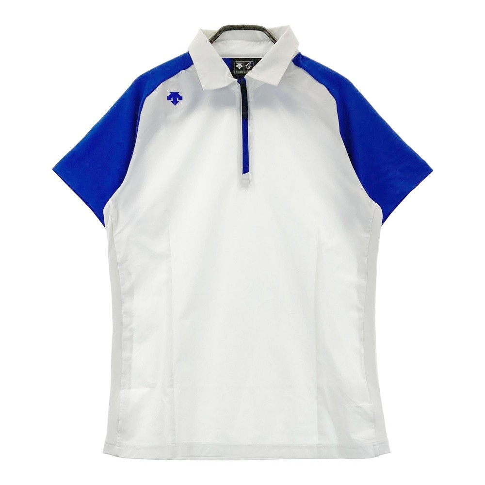 DESCENTE - 【超美品】デサントゴルフ 半袖ポロシャツ 黒×ブルー 中田英寿 メンズ M ゴルフウェア DESCENTE reonard_1-240001214505