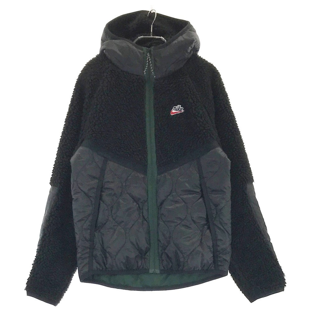 NIKE キルティングジャケット　黒 Amazon.co.jp: NIKE ナイキ ボアフリース キルティング