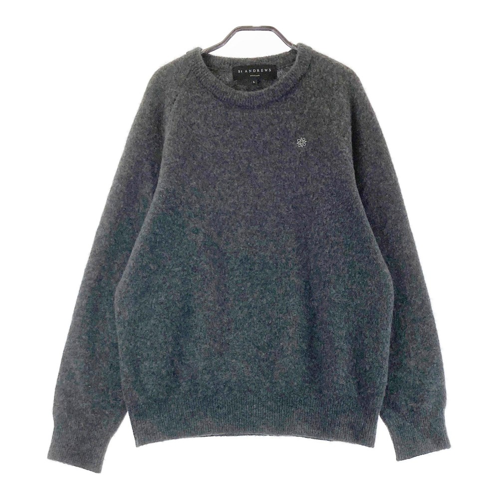 楽天市場】セントアンドリュース セーター 黒×ネイビー コットン