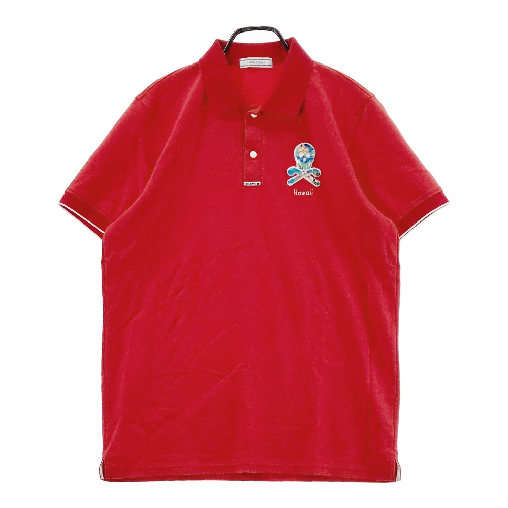 MARK&LONA マークアンドロナ 半袖ポロシャツ レッド系 50 【中古】ゴルフウェア メンズ