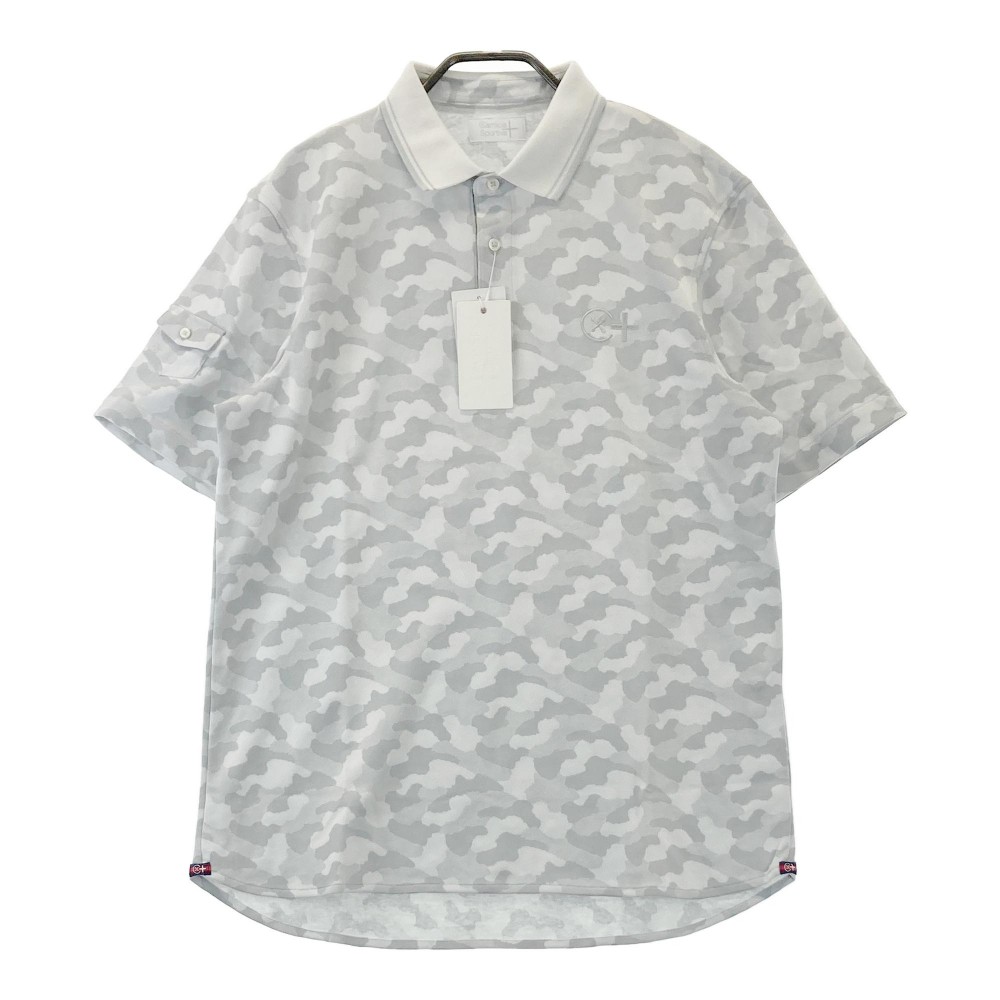 CAMICIA SPORTIVA カミーチャスポルティーバ 51-2171242 半袖ポロシャツ カモフラ グレー系 52 【中古】ゴルフウェア メンズ