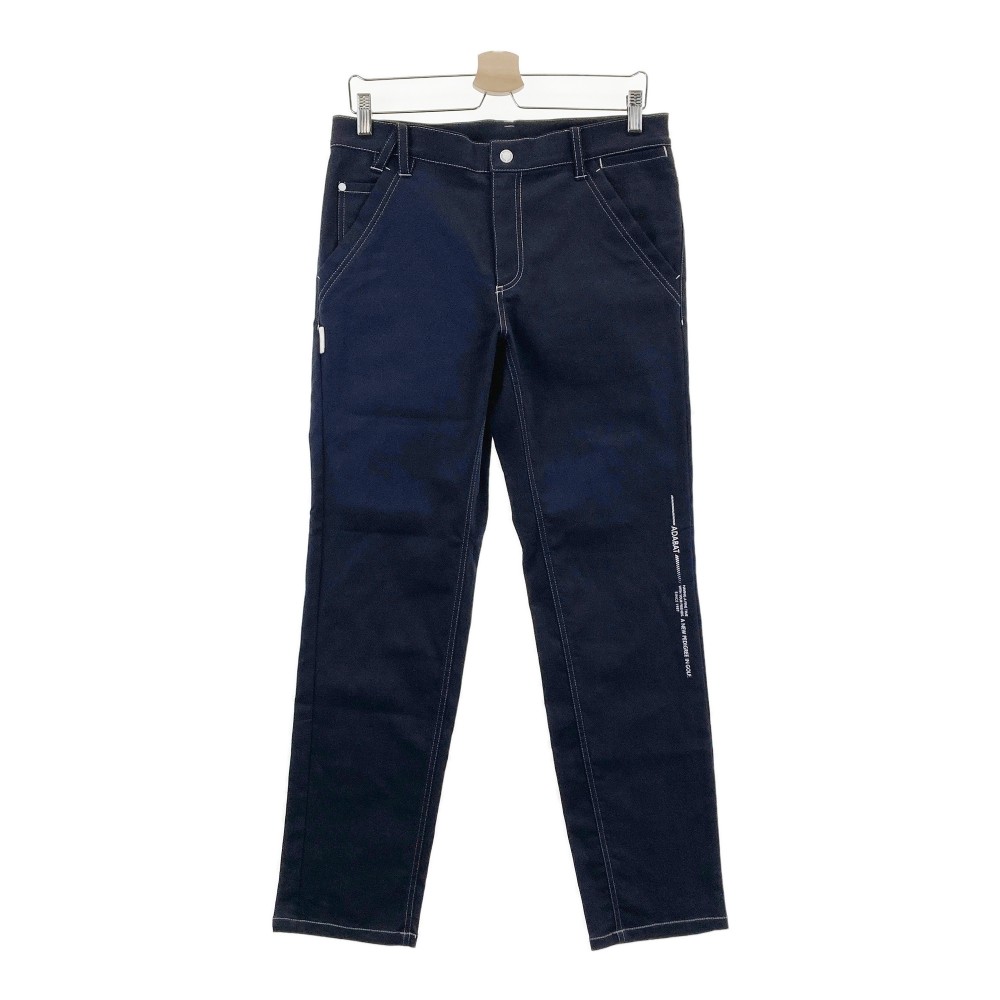ADABAT アダバット ストレッチパンツ ステッチ ネイビー系 46 【中古】ゴルフウェア メンズ