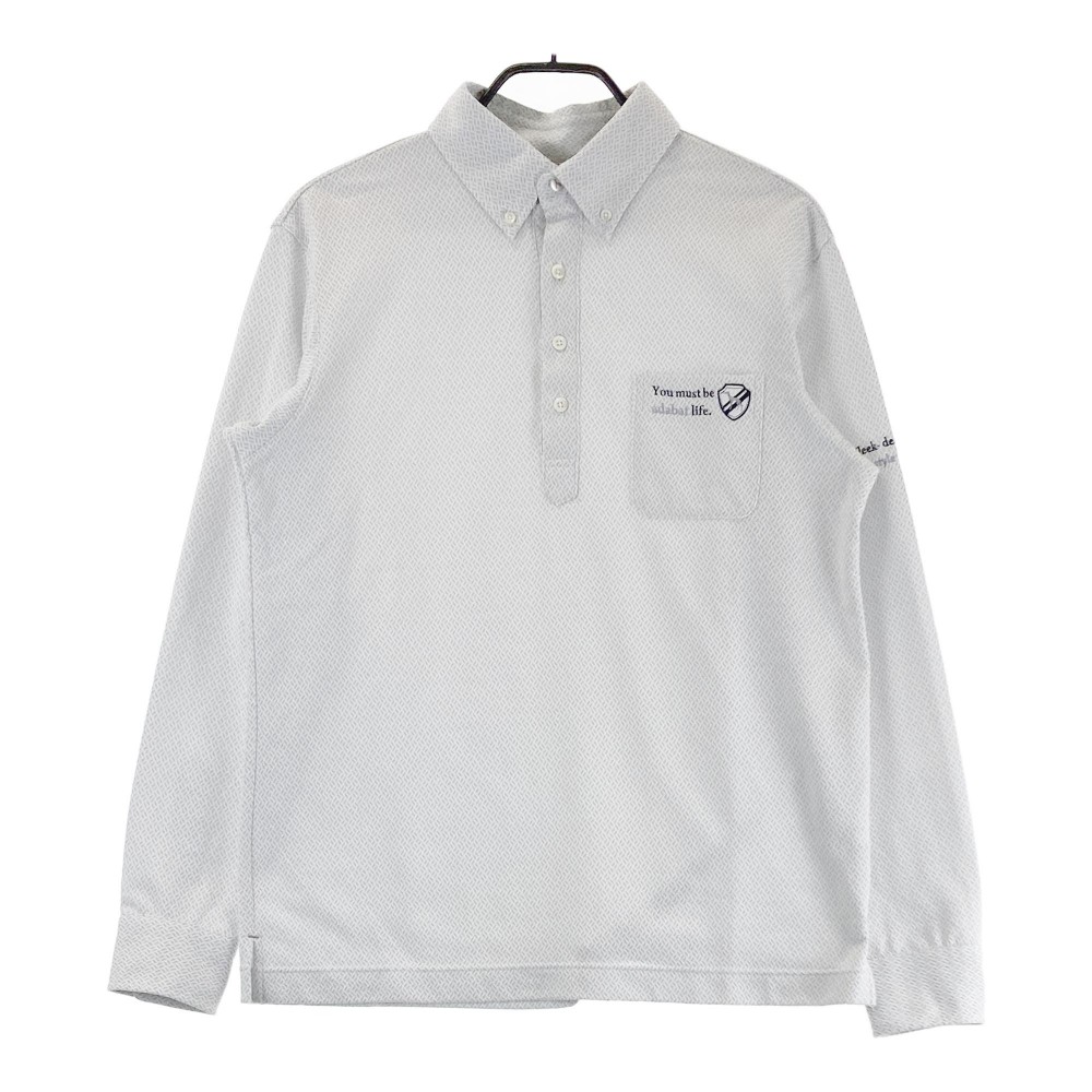 楽天市場】ADABAT アダバット フロント刺繍 長袖ポロシャツ ストライプ