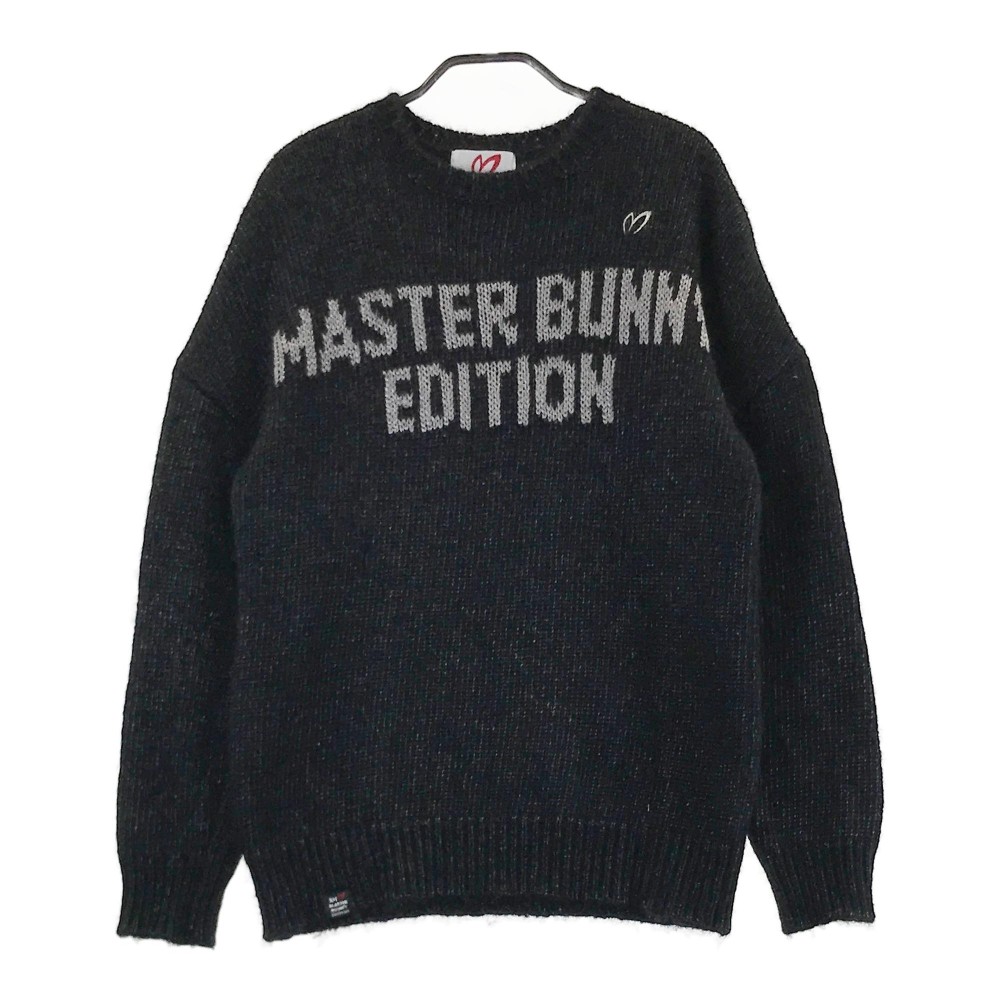 MASTER BUNNY EDITION マスターバニーエディション アルパカ混 ニットセーター ブラック系 4 【中古】ゴルフウェア メンズ