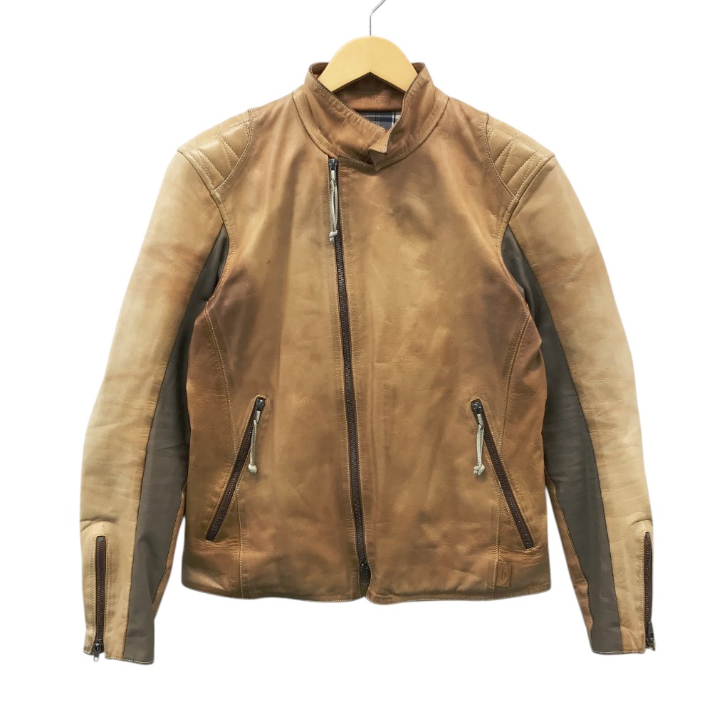 KUSHITANI レザーシングルライダースジャケット L ブラウン 楽天市場】【美品】KUSHITANI【exalito レーシングジャケット
