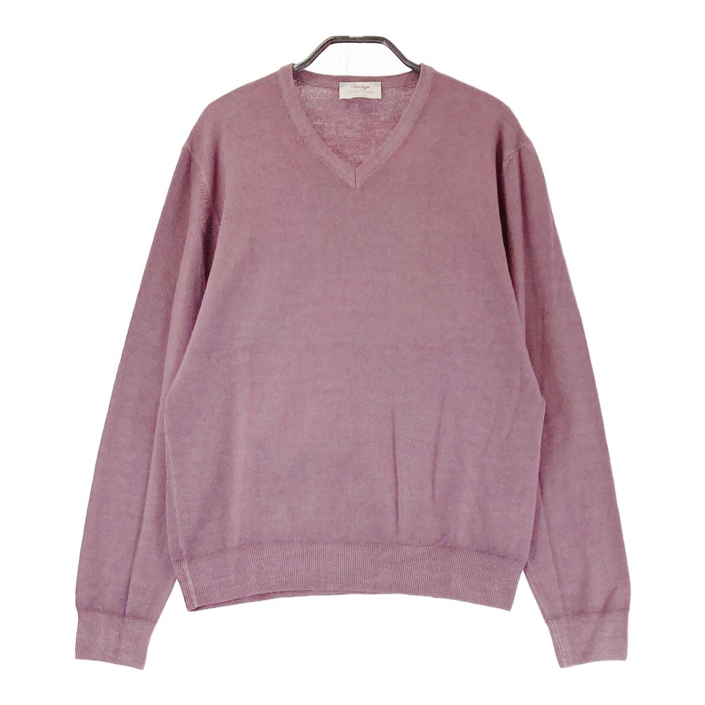 Gran Sasso グラン サッソ ニット セーター パープル系 48 【中古】メンズ｜中古ゴルフウェア通販STST