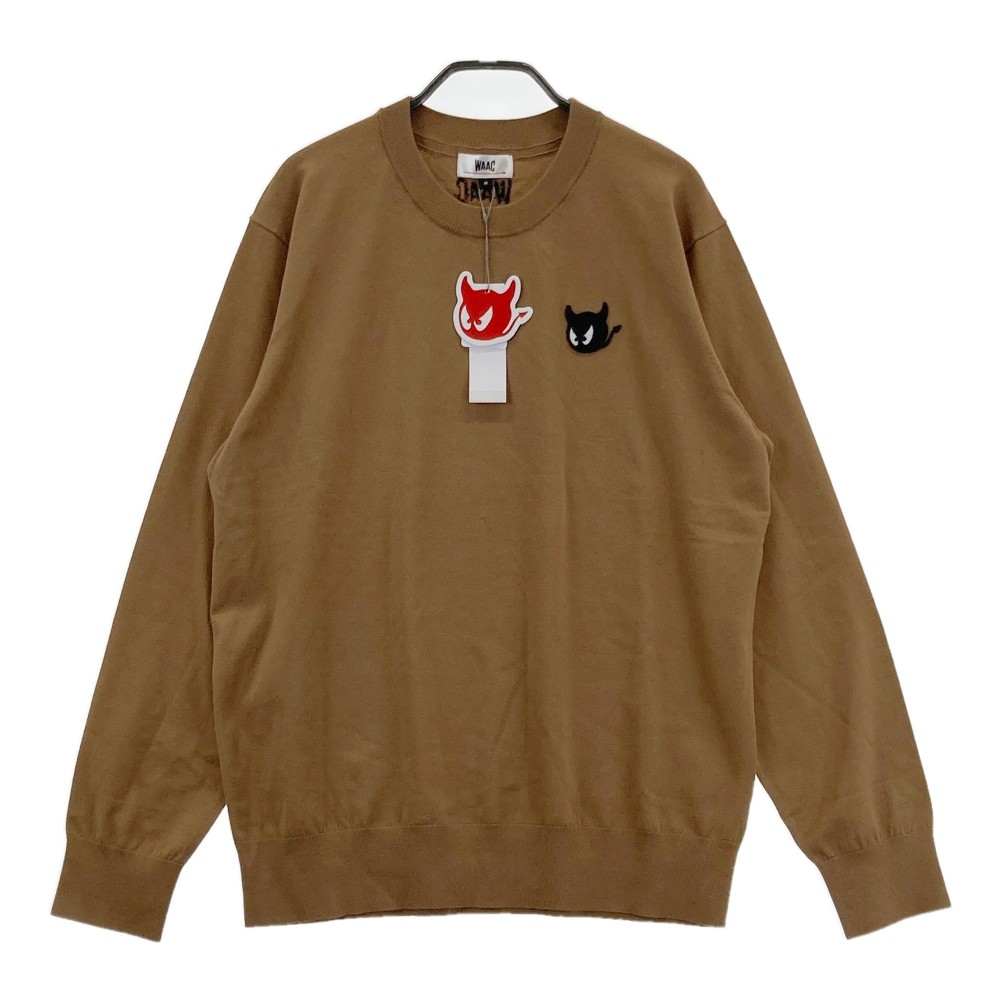 楽天市場】WAAC ワック 蓄熱裏地 長袖ニットセーター ブルー系 3