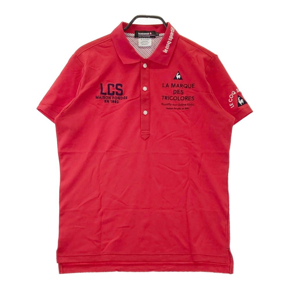 サイズ：M LE COQ GOLF ルコックゴルフ  半袖ポロシャツ  レッド系 [240101445920] ゴルフウェア メンズ ストスト 楽天市場】LECOQ GOLF ルコックゴルフ 半袖ポロシャツ レッド系