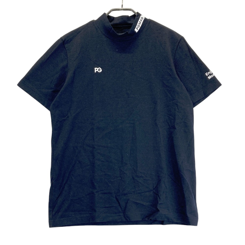 サイズ：6 PEARLY GATES パーリーゲイツ 2023年モデル ハイネック 半袖Tシャツ  ネイビー系 [240101430855] ゴルフウェア メンズ ストスト PEARLY GATES パーリーゲイツ 2023年モデル ハイネック 半袖T