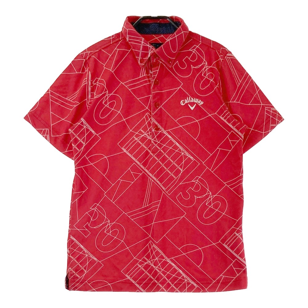 楽天市場】CALLAWAY キャロウェイ 半袖ポロシャツ レッド系 L 【中古