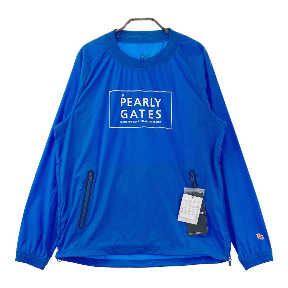 PEARLY GATES パーリーゲイツ 2021年 1221901 丸首リップブルゾン ブルー系 4 【中古】ゴルフウェア メンズ|中古ゴルフウェア通販STST