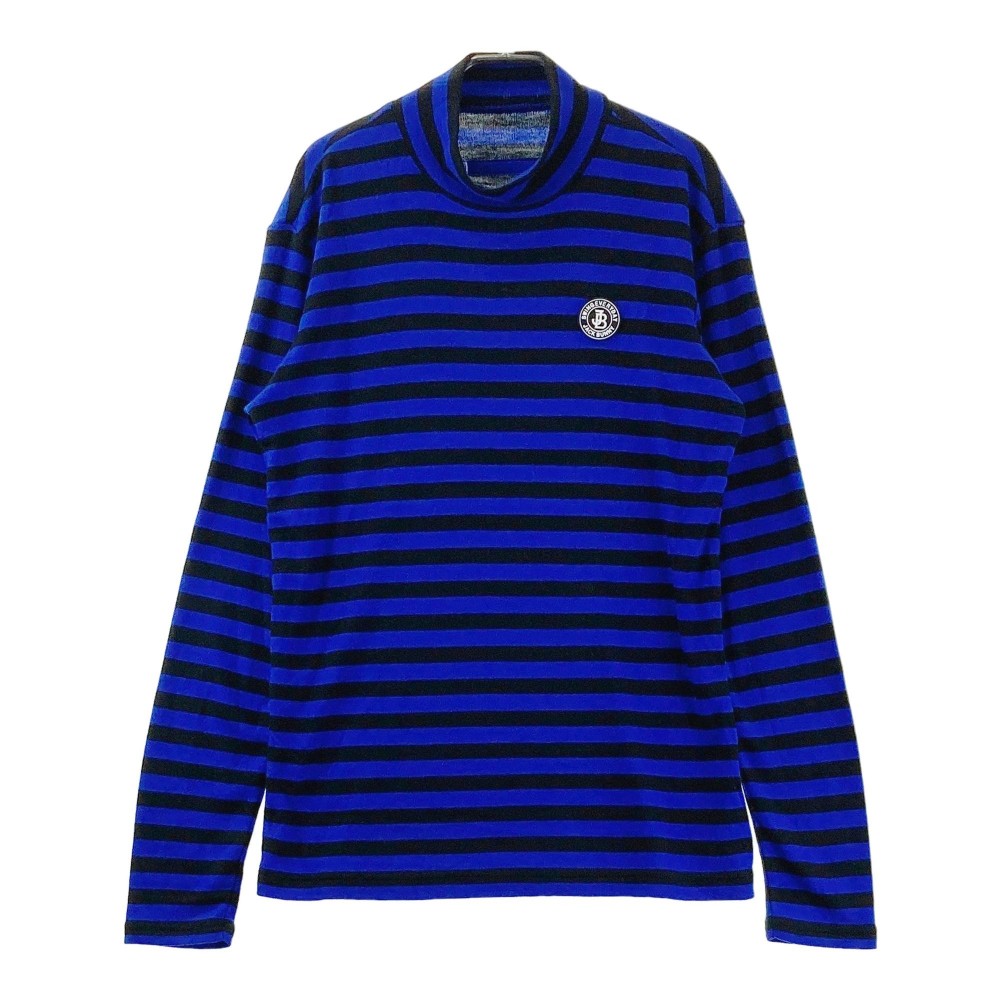 JACK BUNNY ジャックバニー ハイネック長袖Tシャツ ボーダー柄 ブルー系 5 【中古】ゴルフウェア メンズ