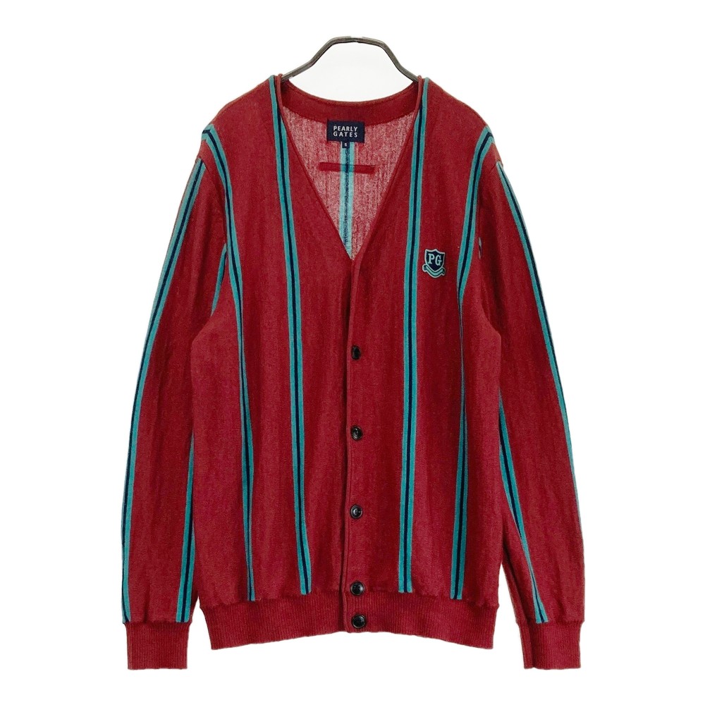 楽天市場】【美品】パーリーゲイツ カーディガン ネイビー×白 ケーブル