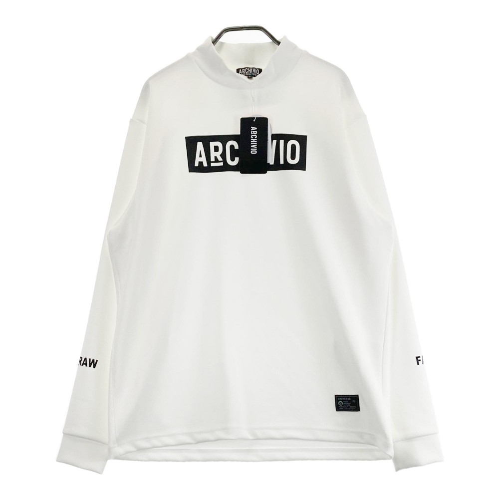 ARCHIVIO アルチビオ A429903 2024年 長袖ハイネックTシャツ ホワイト系 50 【中古】ゴルフウェア メンズ