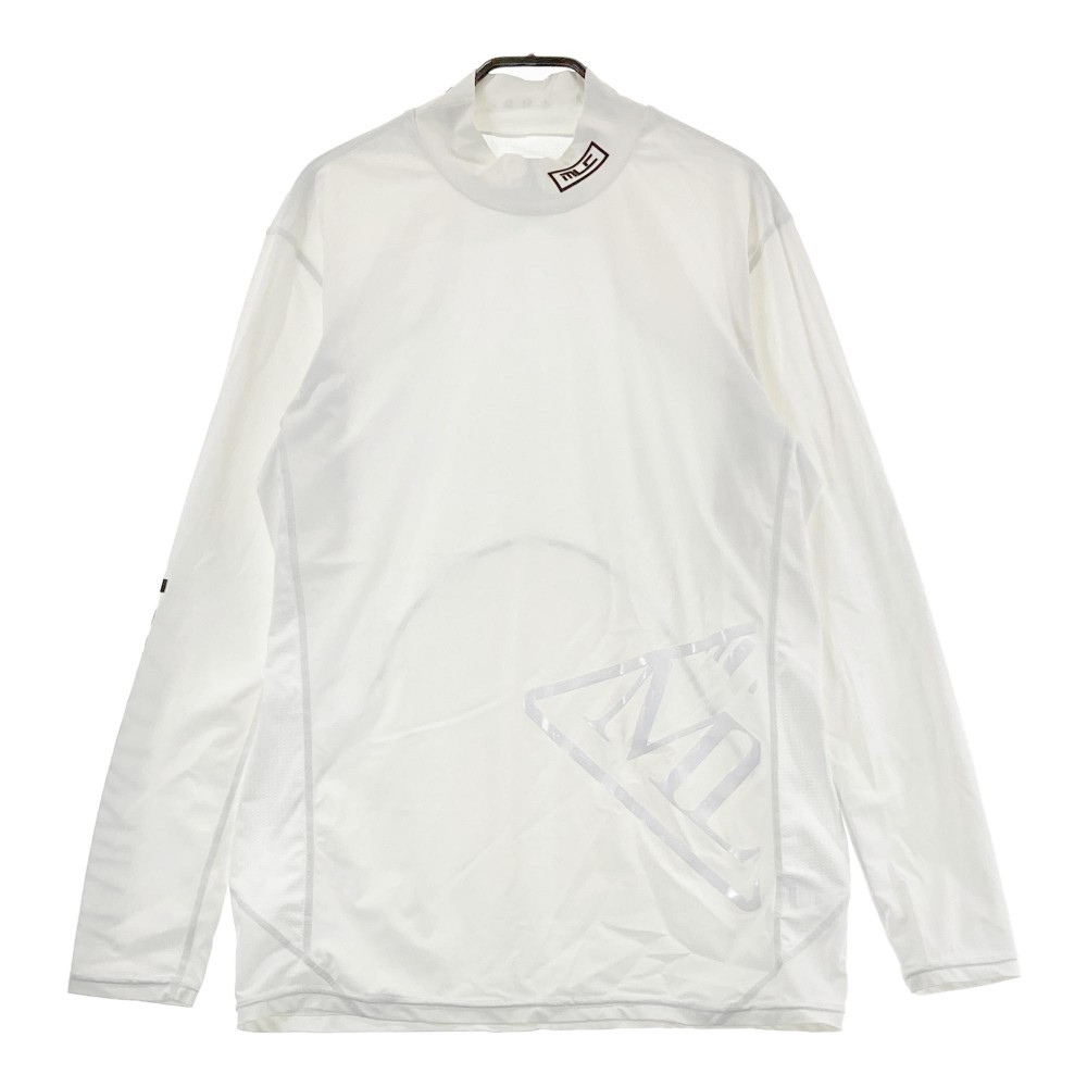 MARK&LONA マークアンドロナ 2024年 ハイネック 長袖インナーTシャツ ロゴ ホワイト系 50 【中古】ゴルフウェア メンズ｜中古ゴルフウェア通販STST