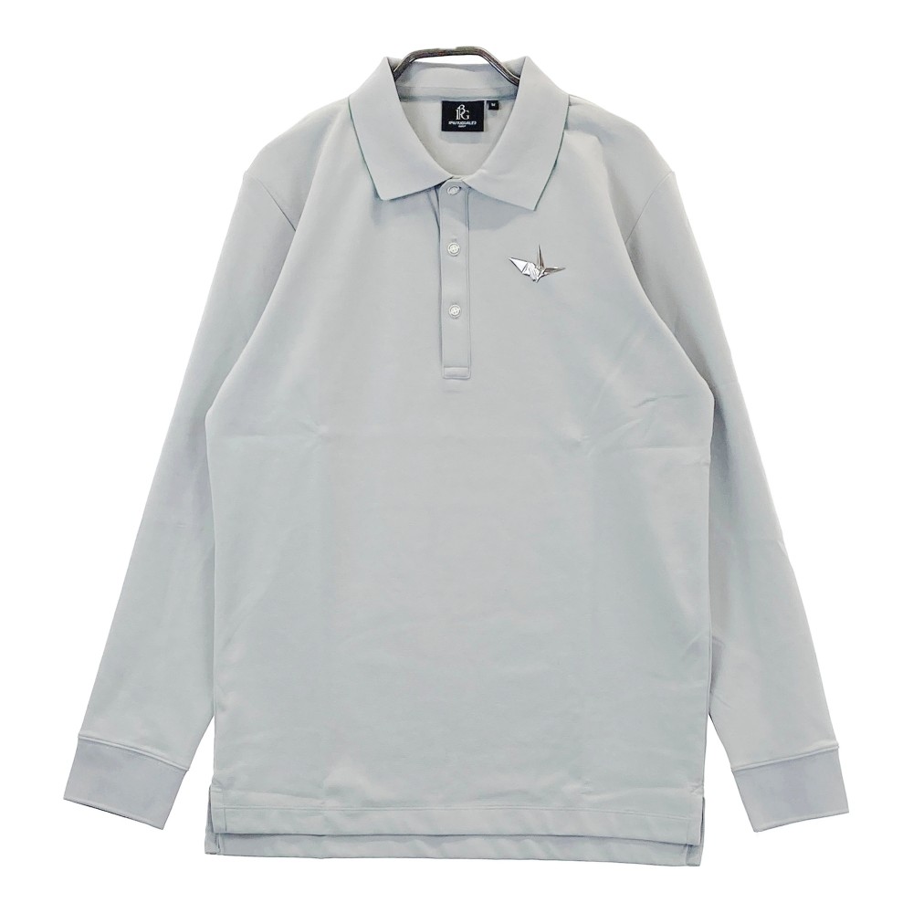 1PIU1UGUALE3 GOLF GRT204 長袖ポロシャツ グレー系 4 【中古】ゴルフウェア メンズ|中古ゴルフウェア通販STST