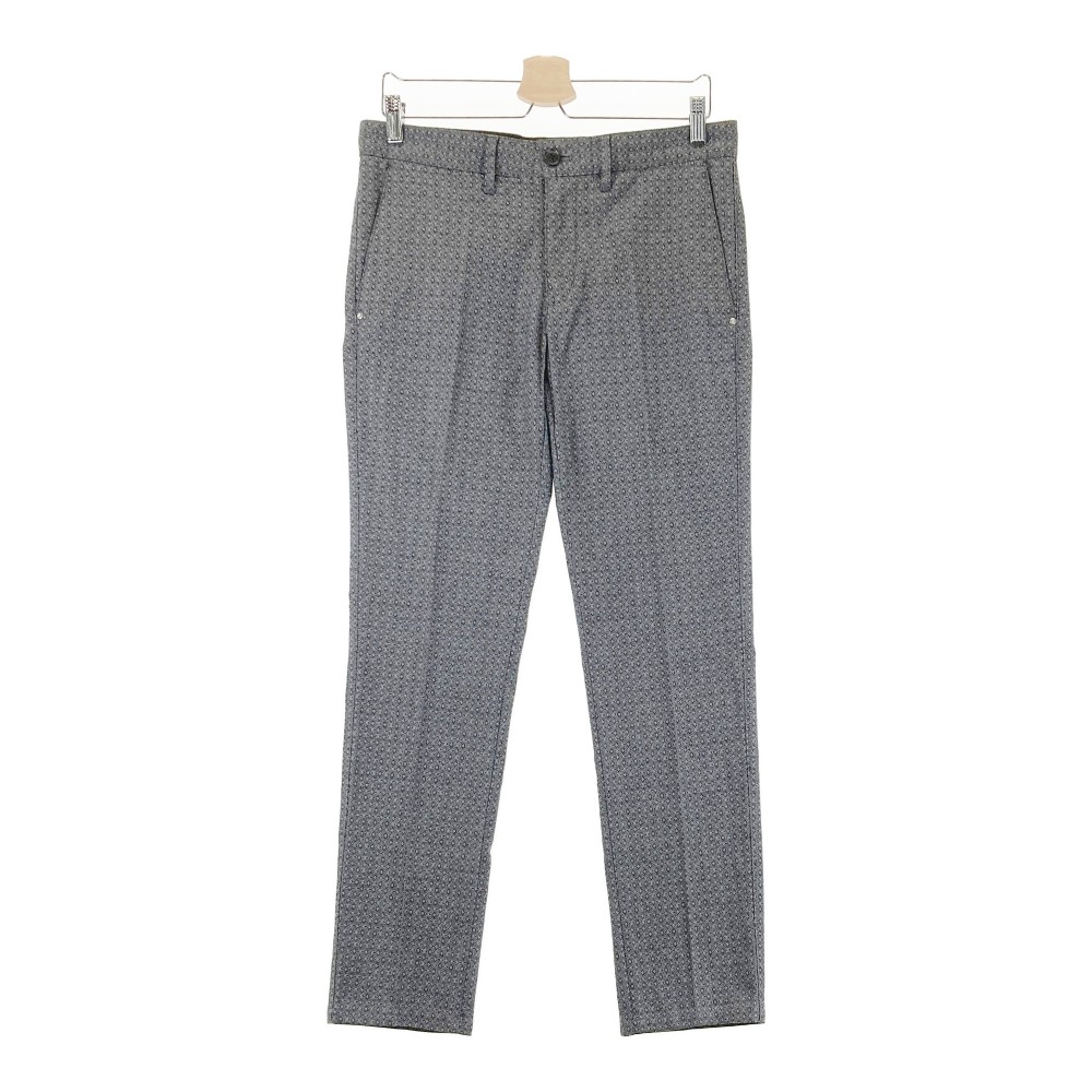 ST ANDREWS セントアンドリュース ストレッチロングパンツ 総柄 グレー系 M 【中古】ゴルフウェア メンズ