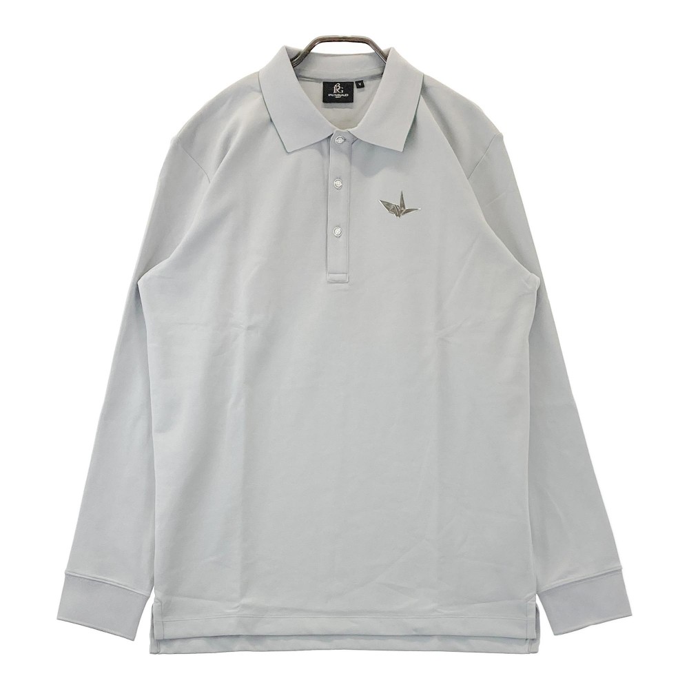 1PIU1UGUALE3 GOLF GRT204 長袖スポーツシャツ  薄墨色系 5 【中古】ゴルフお召しもの メンズ ゴルフ-スポーツ・アウトドア-メンズウェア