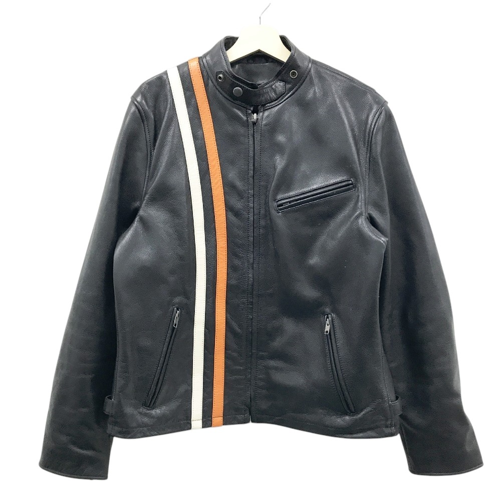 じ*じ様 Liugoo Leathers ブラック　レザージャケット 中古・古着通販】Liugoo Leathers (リューグーレザーズ) レザー