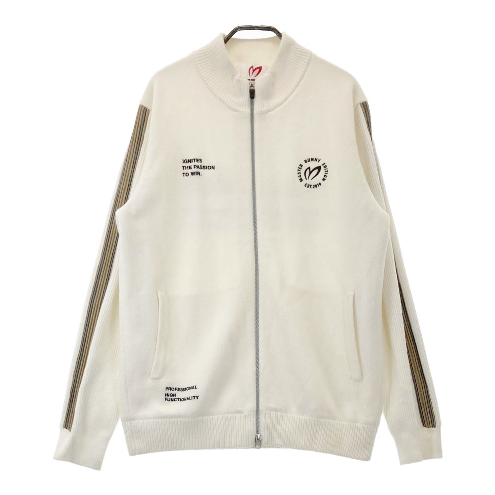 未使用級　マスターバニー　スニード　ニット　秋冬　ジャケット　6 白　グレー 未使用級 マスターバニー スニード ニット 秋冬 ジャケット 6 白