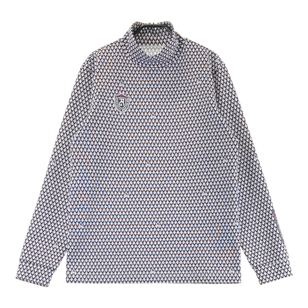 PEARLY GATES パーリーゲイツ 2023年 長袖ハイネックTシャツ 総柄 ブラック系 4 【中古】ゴルフウェア メンズ｜中古ゴルフウェア通販STST