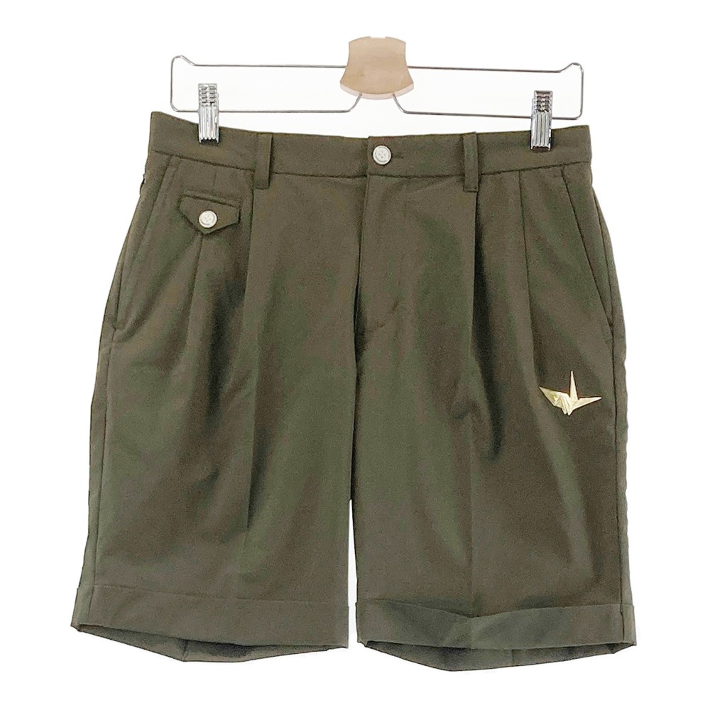 1PIU1UGUALE3 GOLF ストレッチ ハーフパンツ カーキ系 3 【中古】ゴルフウェア メンズ