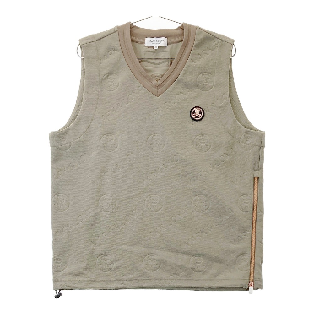 楽天市場】【超美品】マークアンドロナ ベスト ネイビー×グリーン 編み