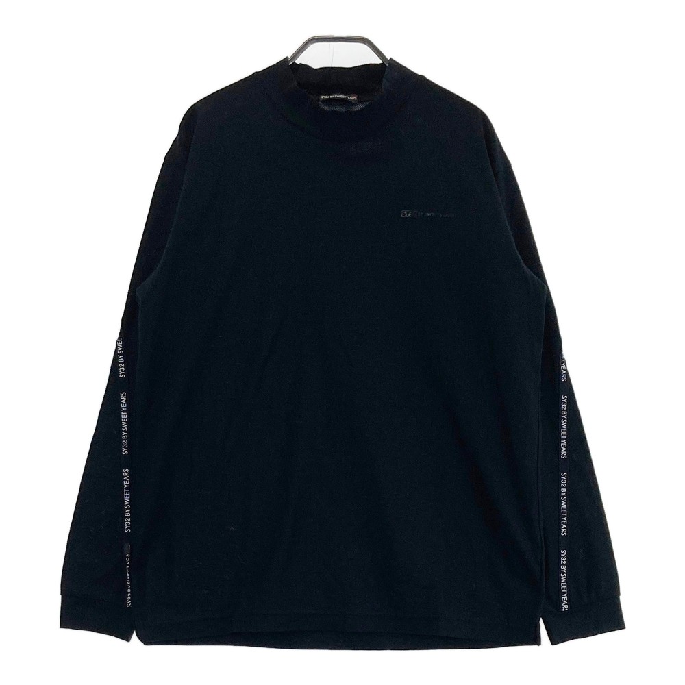 SY32 BY SWEET YEARS GOLF エスワイサーティトゥ 2022年モデル ハイネック 長袖Tシャツ ブラック系 L 【中古】ゴルフウェア メンズ