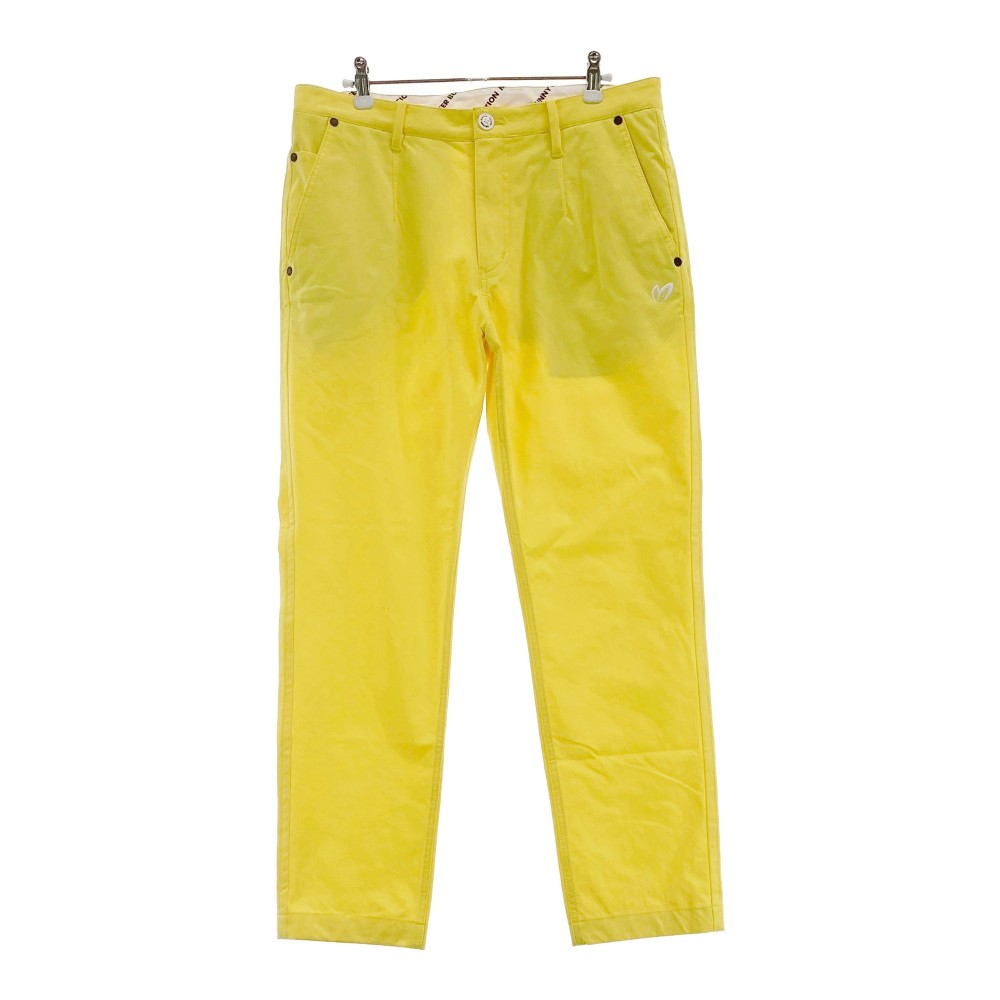 JACK BUNNY ジャックバニー コットン混 ストレッチパンツ イエロー系 5 【中古】ゴルフウェア メンズ