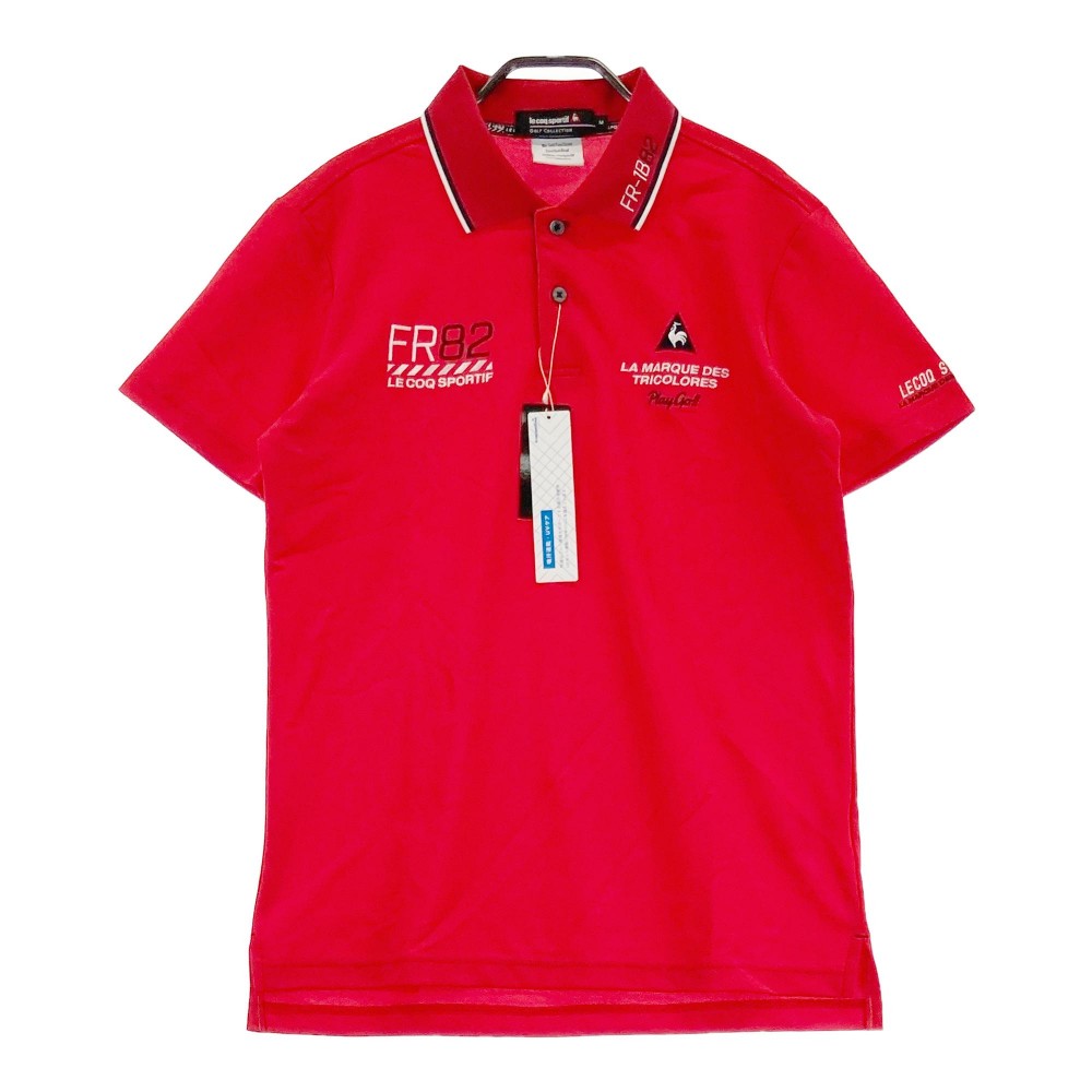 サイズ：M LE COQ GOLF ルコックゴルフ  インナー付 半袖ポロシャツ  レッド系 [240101434068] ゴルフウェア メンズ ストスト 楽天市場】LECOQ GOLF ルコックゴルフ 半袖ポロシャツ レッド系