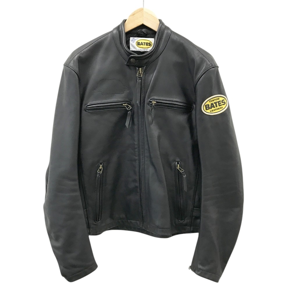 楽天市場】BATES ベイツ レザーシングルライダースジャケット