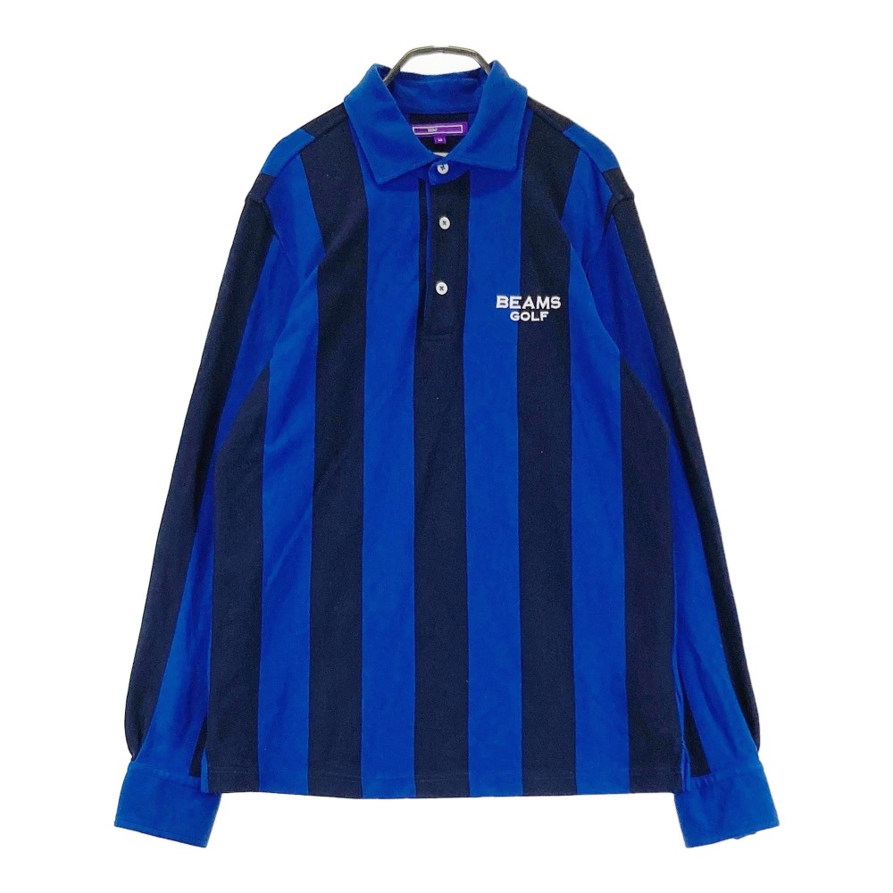 楽天市場】【美品】ビームスゴルフ 長袖ポロシャツ 白×ネイビー